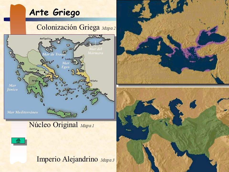 Arte Griego Colonización Griega Mapa 2 Núcleo Original Mapa 1