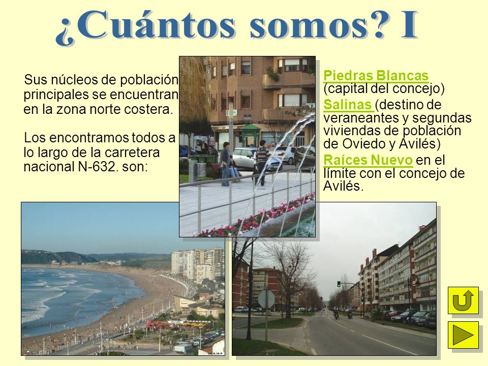 ¿Cuántos somos I Sus núcleos de población principales se encuentran en la zona norte costera.