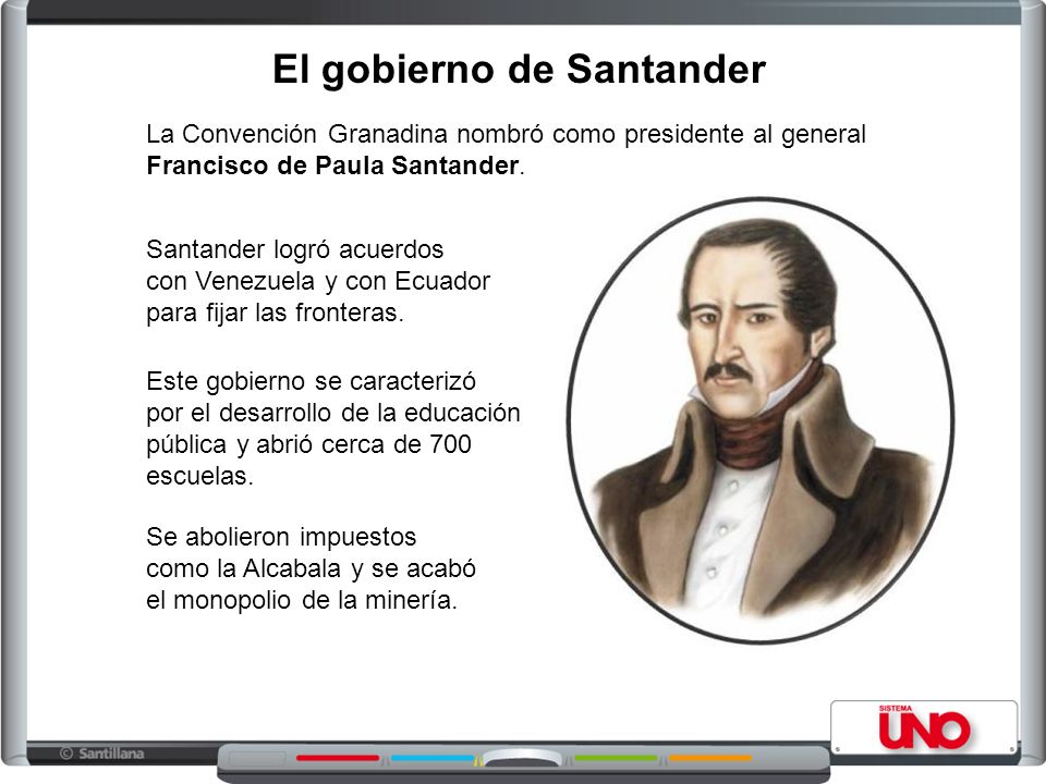 El gobierno de Santander