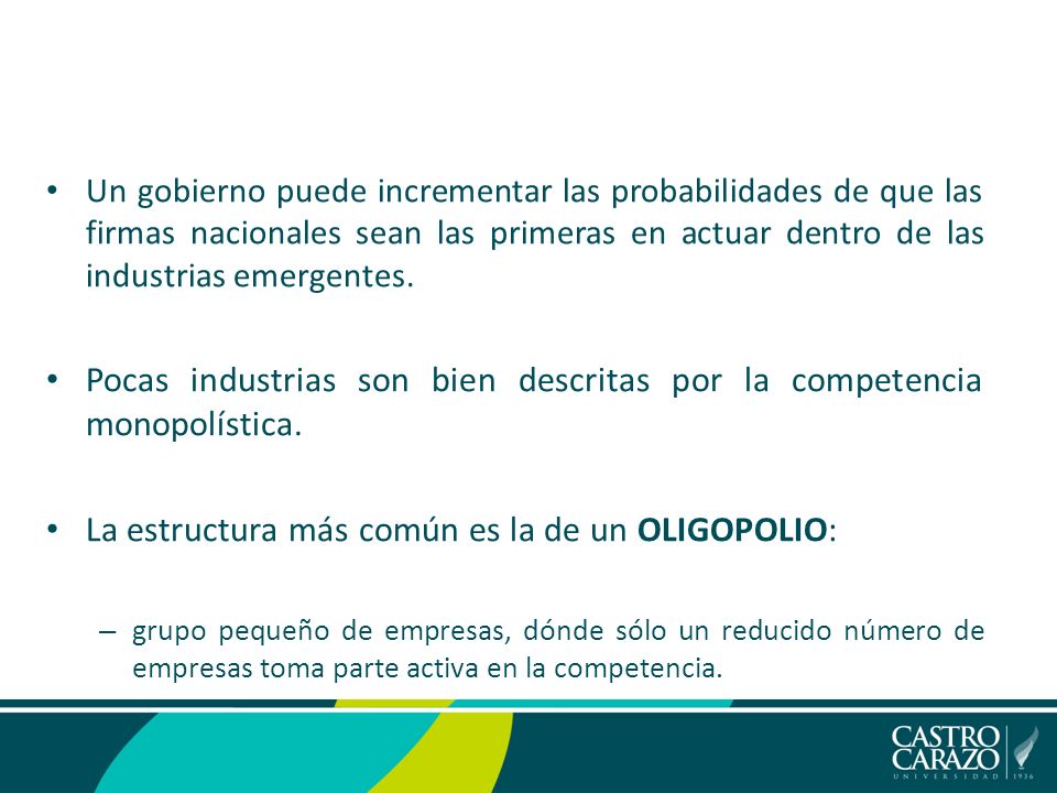 Pocas industrias son bien descritas por la competencia monopolística.