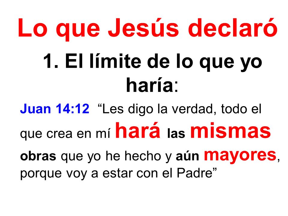 1. El límite de lo que yo haría: