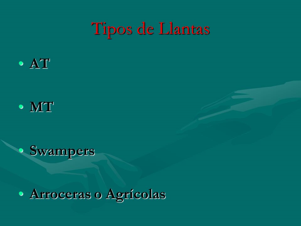 Tipos de Llantas AT MT Swampers Arroceras o Agrícolas
