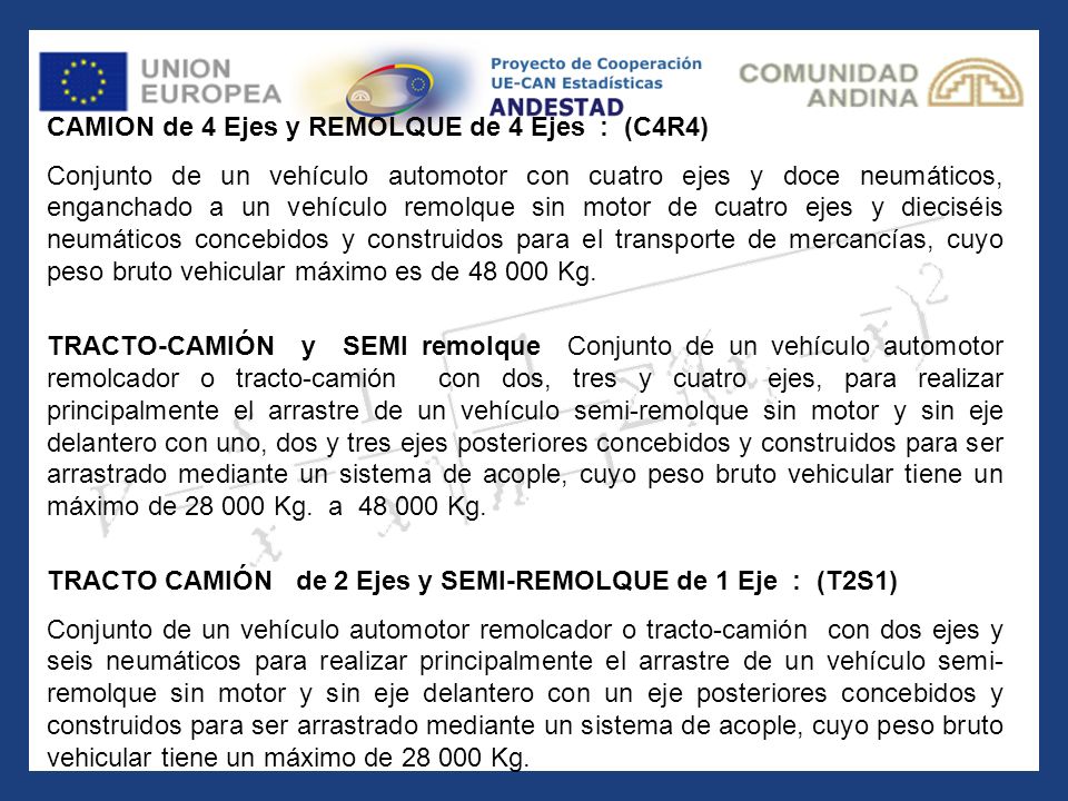 CAMION de 4 Ejes y REMOLQUE de 4 Ejes : (C4R4)