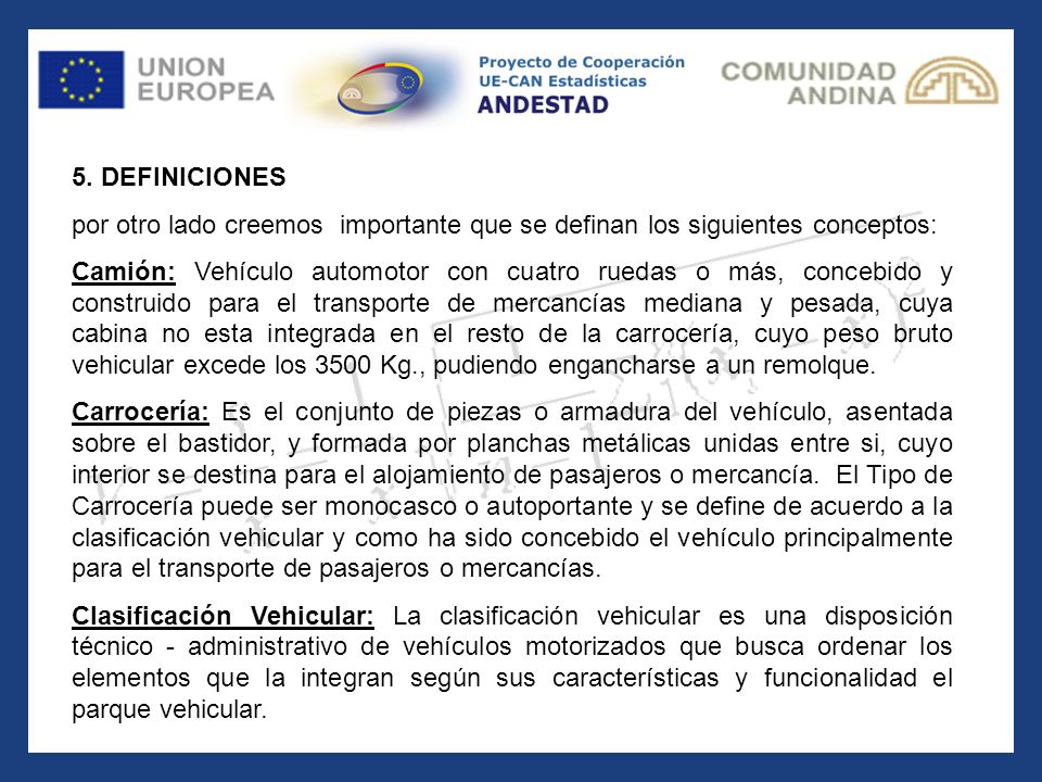 5. DEFINICIONES por otro lado creemos importante que se definan los siguientes conceptos: