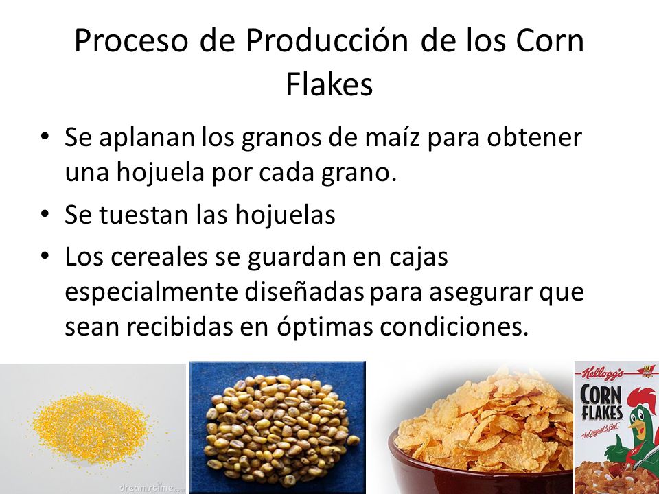 Proceso de Producción de los Corn Flakes