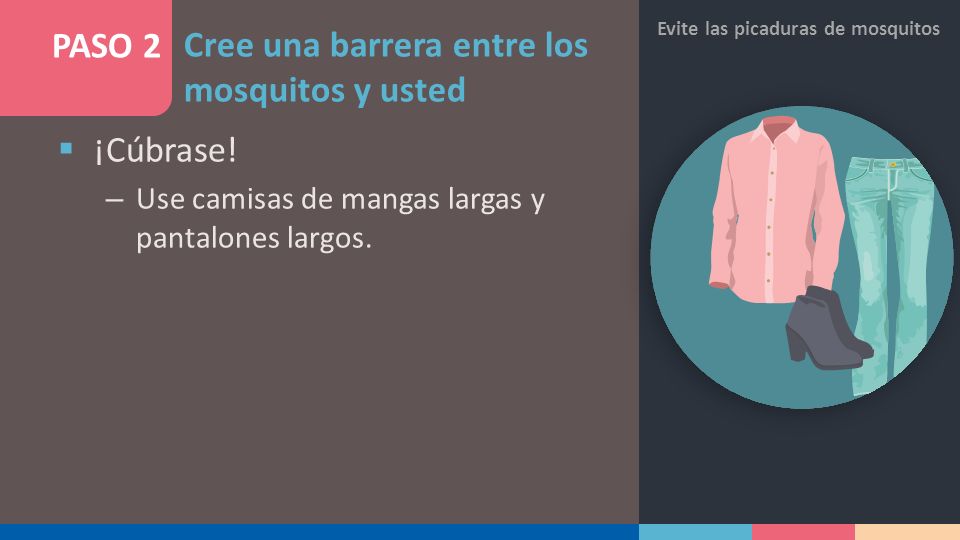 Cree una barrera entre los mosquitos y usted PASO 2