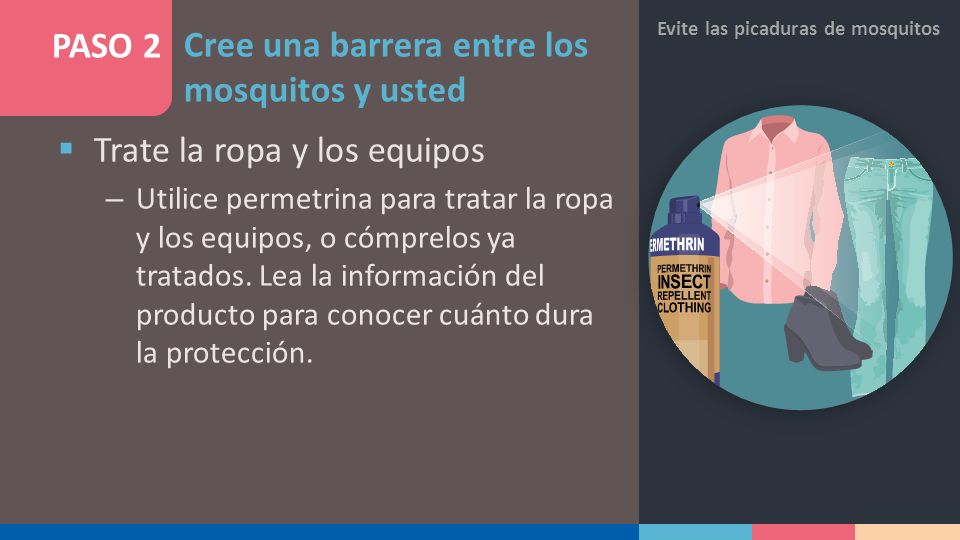Cree una barrera entre los mosquitos y usted PASO 2