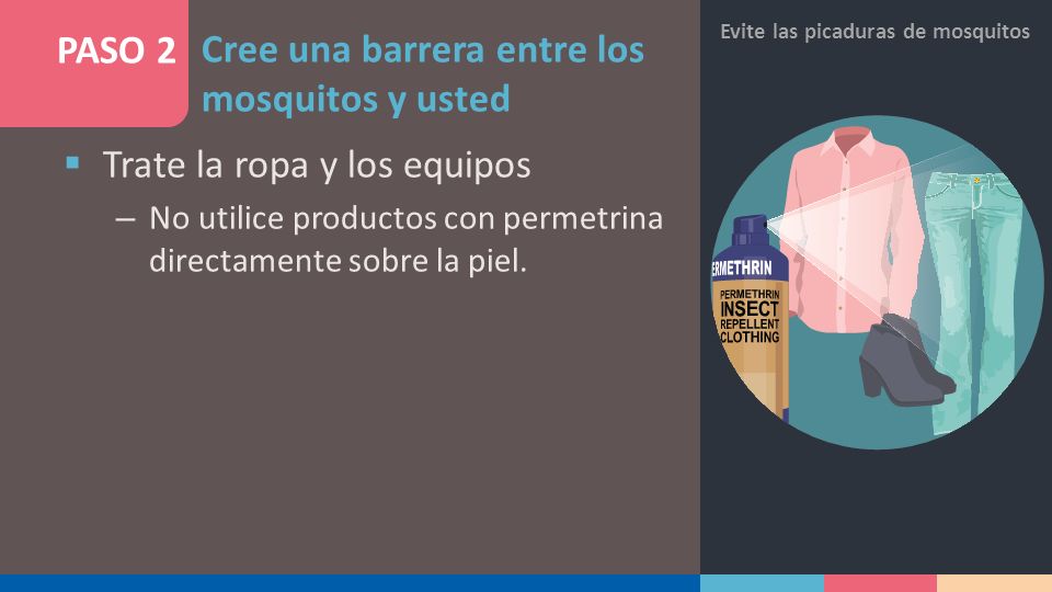 Cree una barrera entre los mosquitos y usted PASO 2