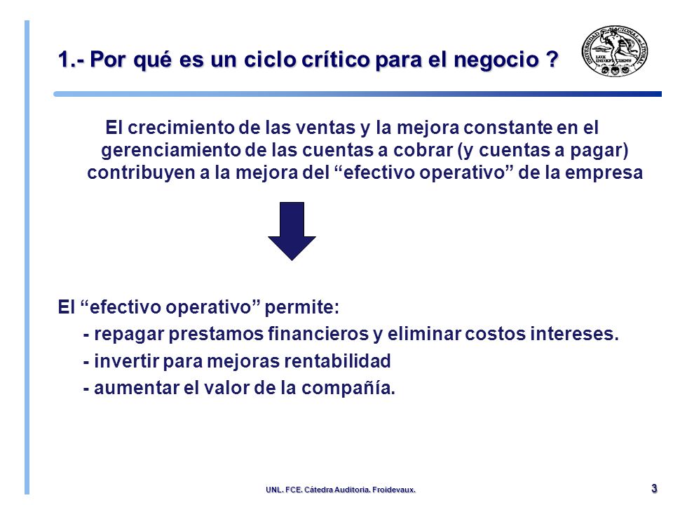 1.- Por qué es un ciclo crítico para el negocio
