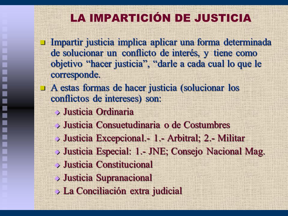 LA IMPARTICIÓN DE JUSTICIA