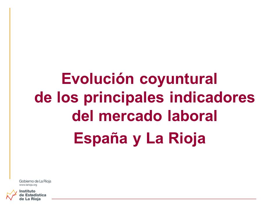 Evolución coyuntural de los principales indicadores del mercado laboral