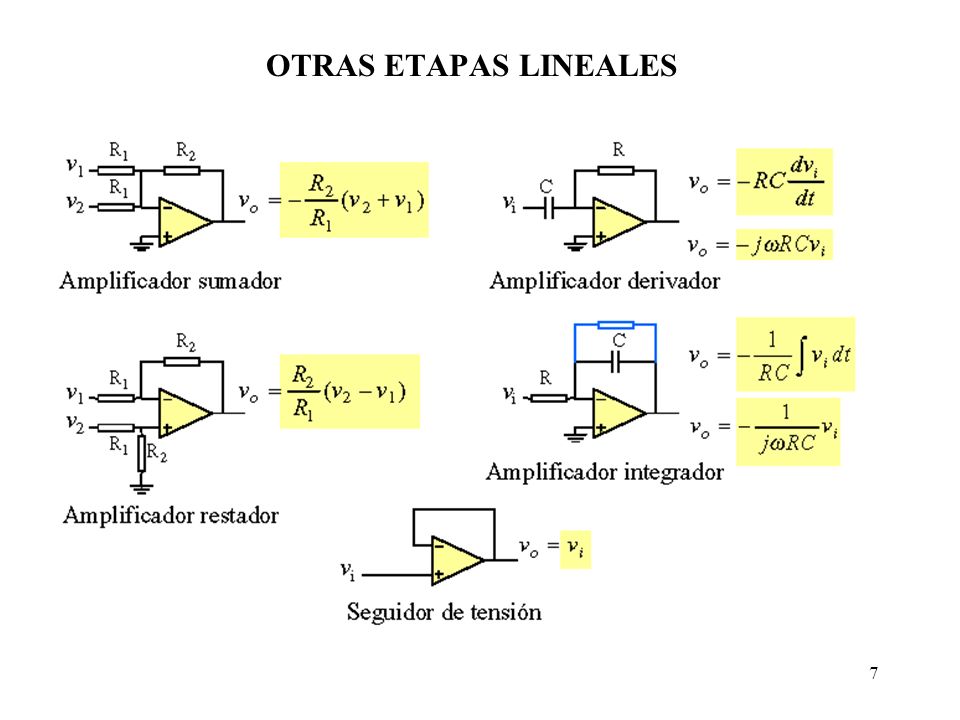 OTRAS ETAPAS LINEALES