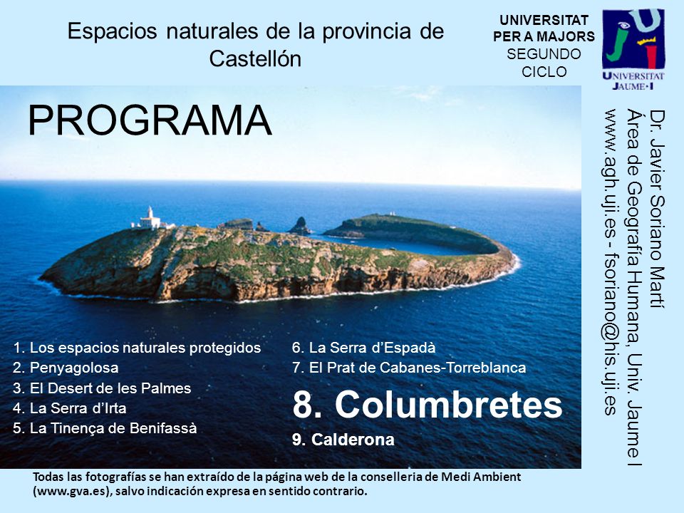 Espacios naturales de la provincia de Castellón