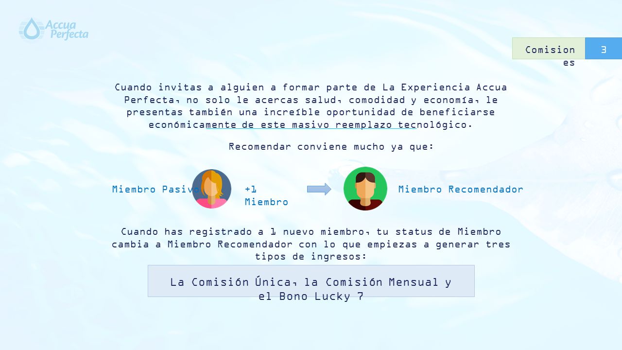 La Comisión Única, la Comisión Mensual y el Bono Lucky 7