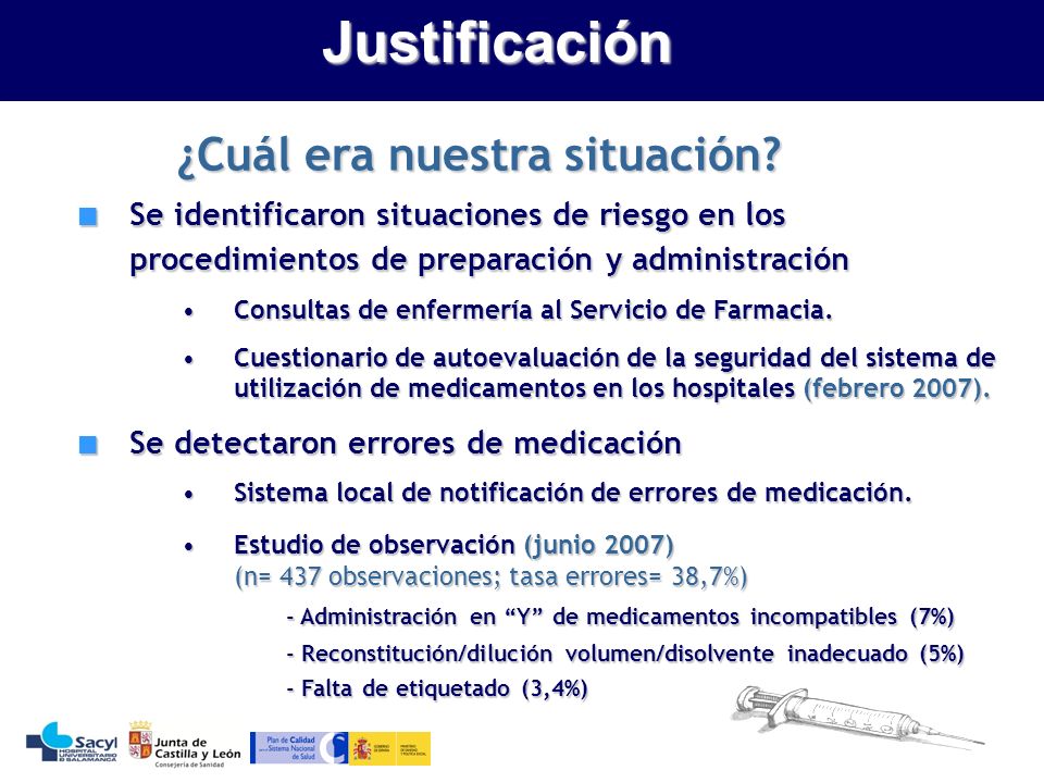 Justificación ¿Cuál era nuestra situación