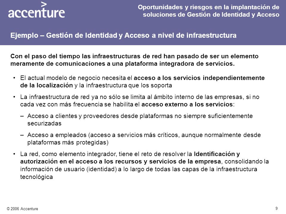Ejemplo – Gestión de Identidad y Acceso a nivel de infraestructura