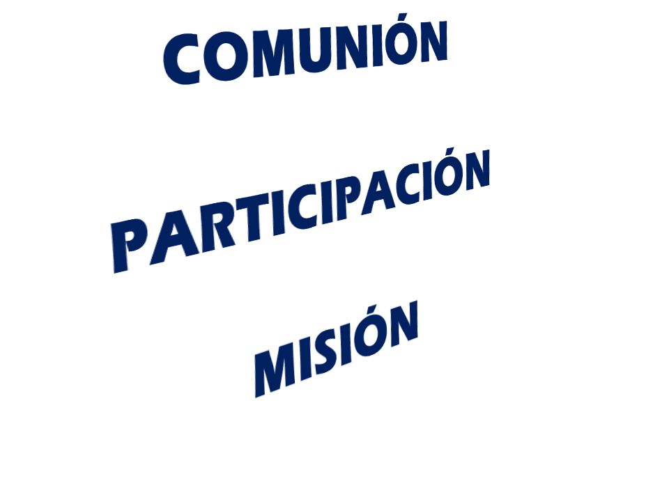 COMUNIÓN PARTICIPACIÓN MISIÓN