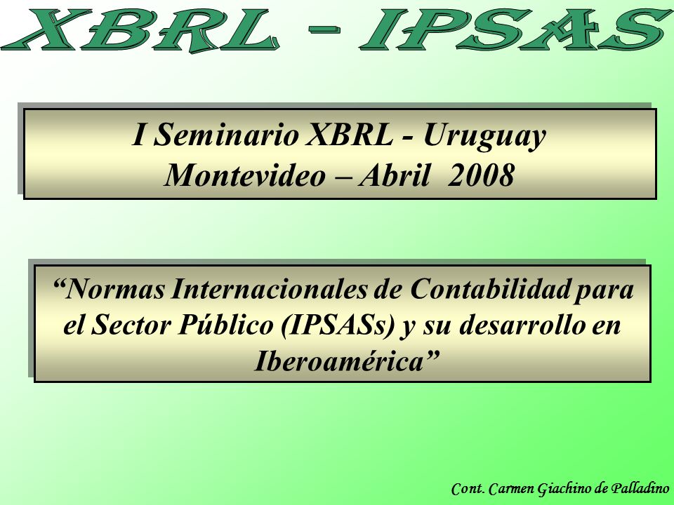 I Seminario XBRL - Uruguay