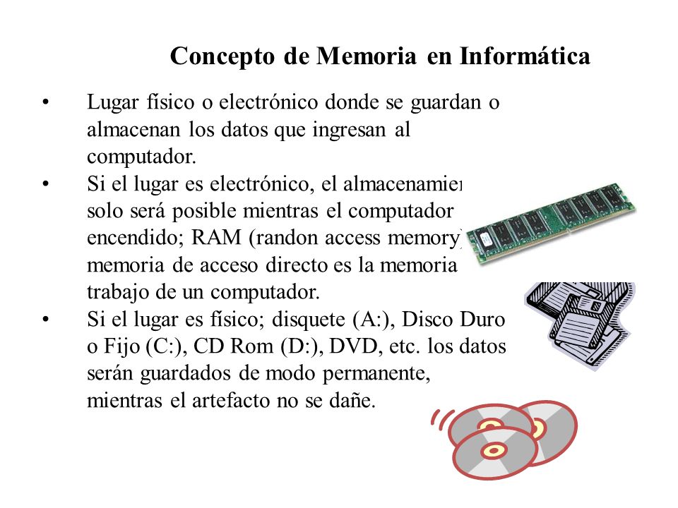 Concepto de Memoria en Informática