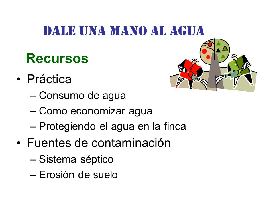 Dale una Mano al agua Recursos Práctica Fuentes de contaminación