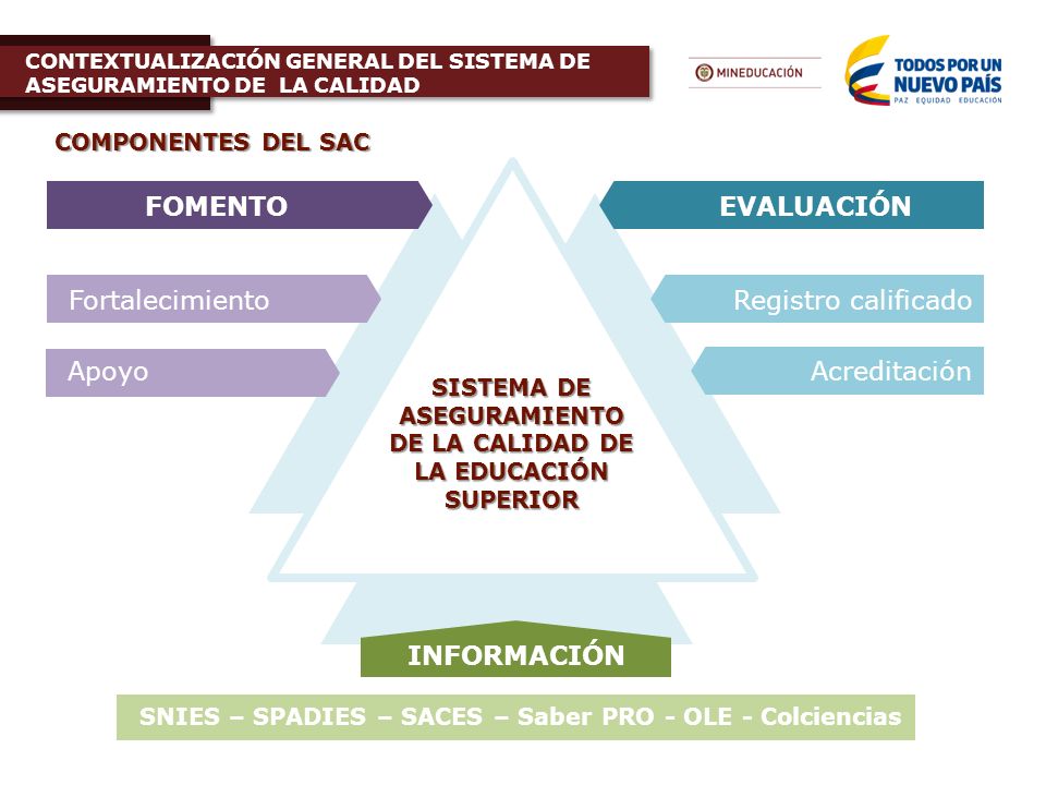 SISTEMA DE ASEGURAMIENTO DE LA CALIDAD DE LA EDUCACIÓN SUPERIOR