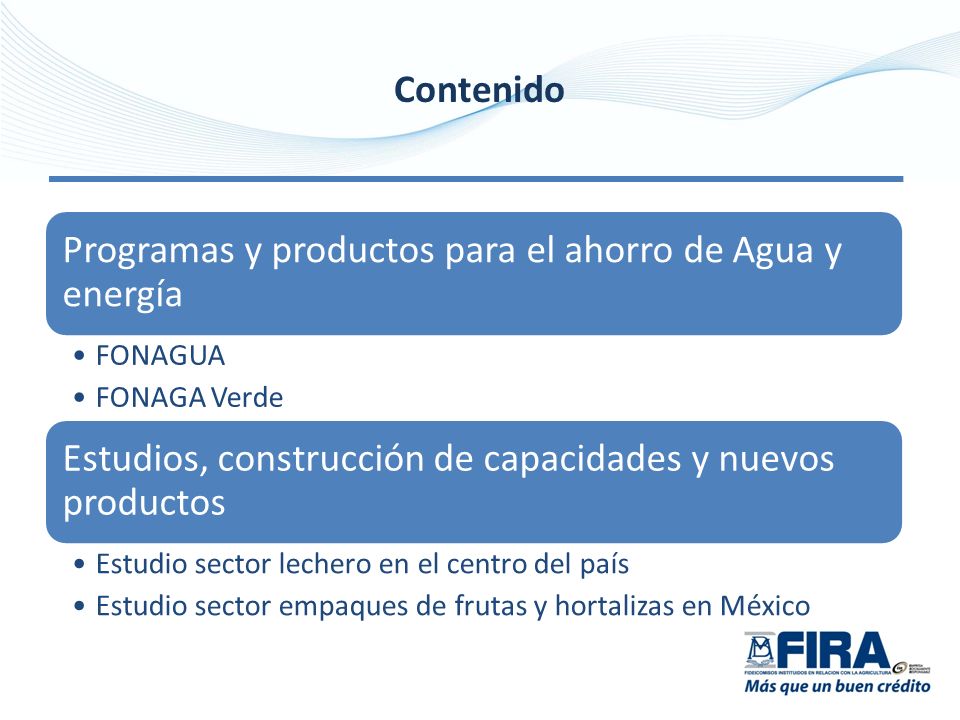 Programas y productos para el ahorro de Agua y energía