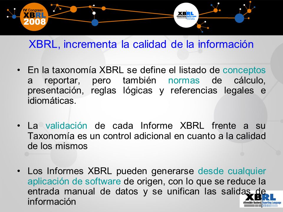 XBRL, incrementa la calidad de la información