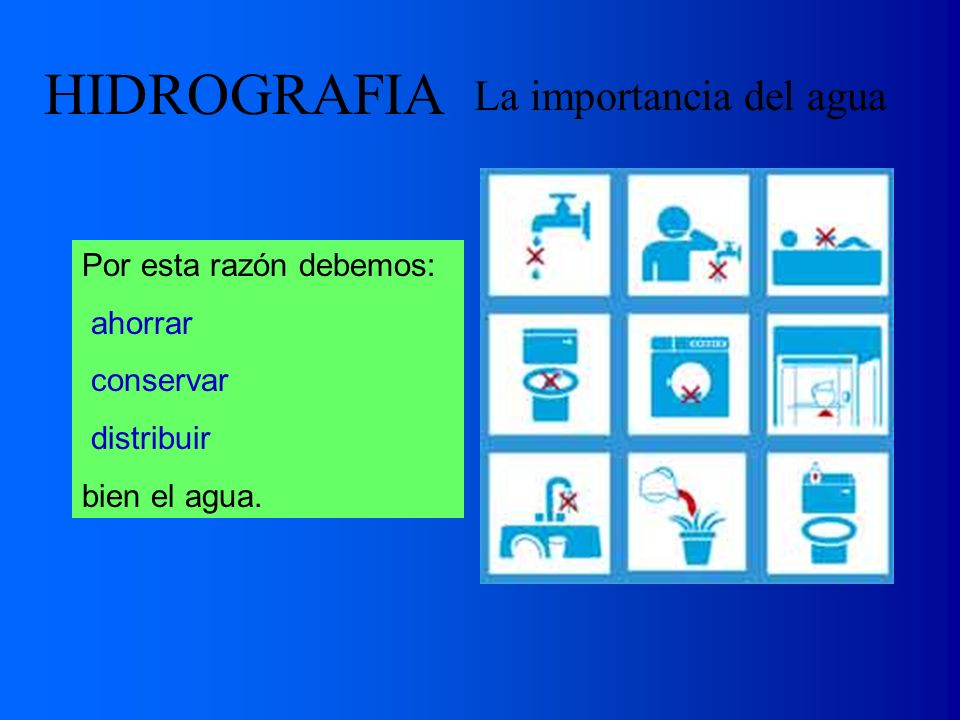 La importancia del agua
