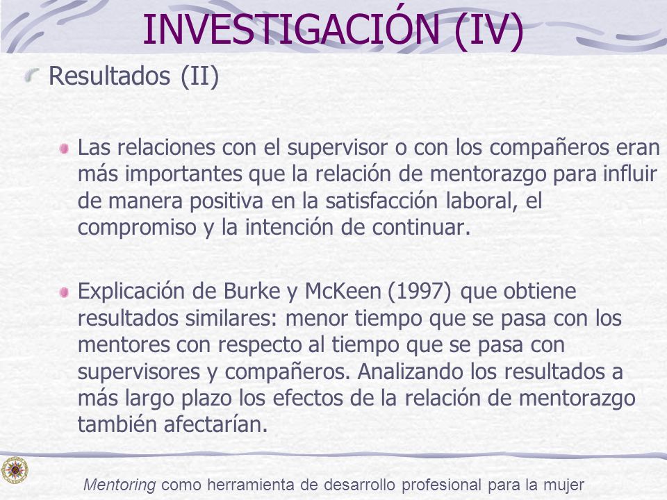 Mentoring como herramienta de desarrollo profesional para la mujer