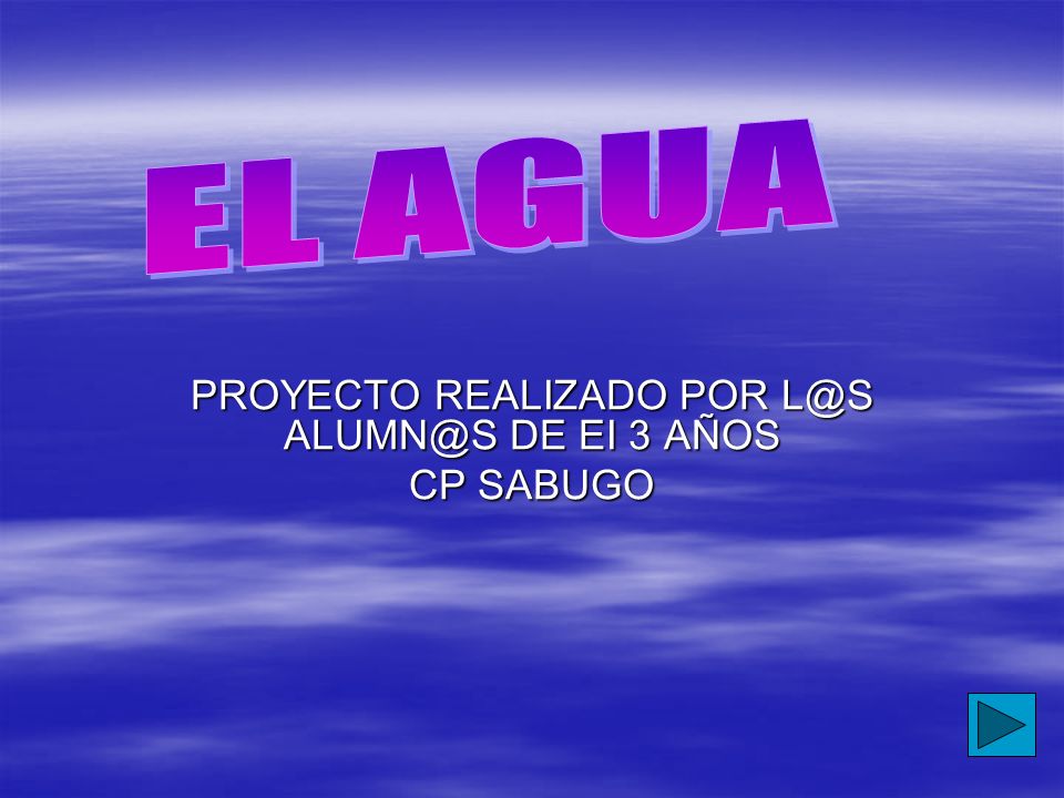PROYECTO REALIZADO POR  DE EI 3 AÑOS CP SABUGO