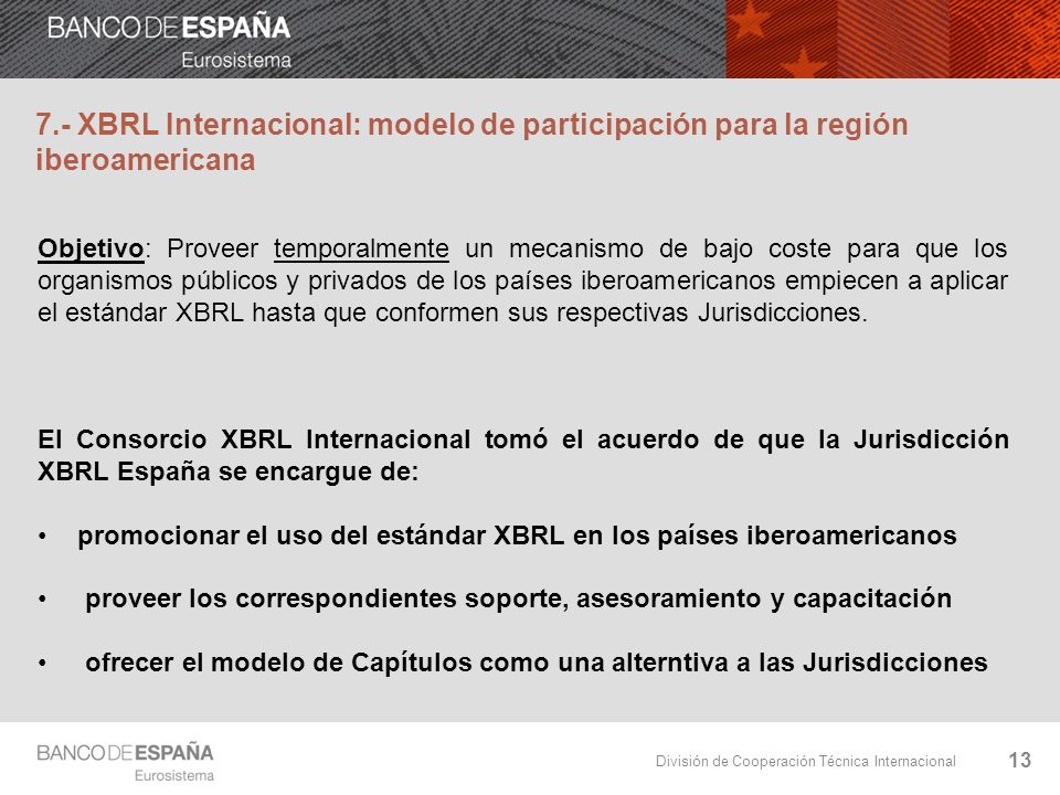 7.- XBRL Internacional: modelo de participación para la región iberoamericana
