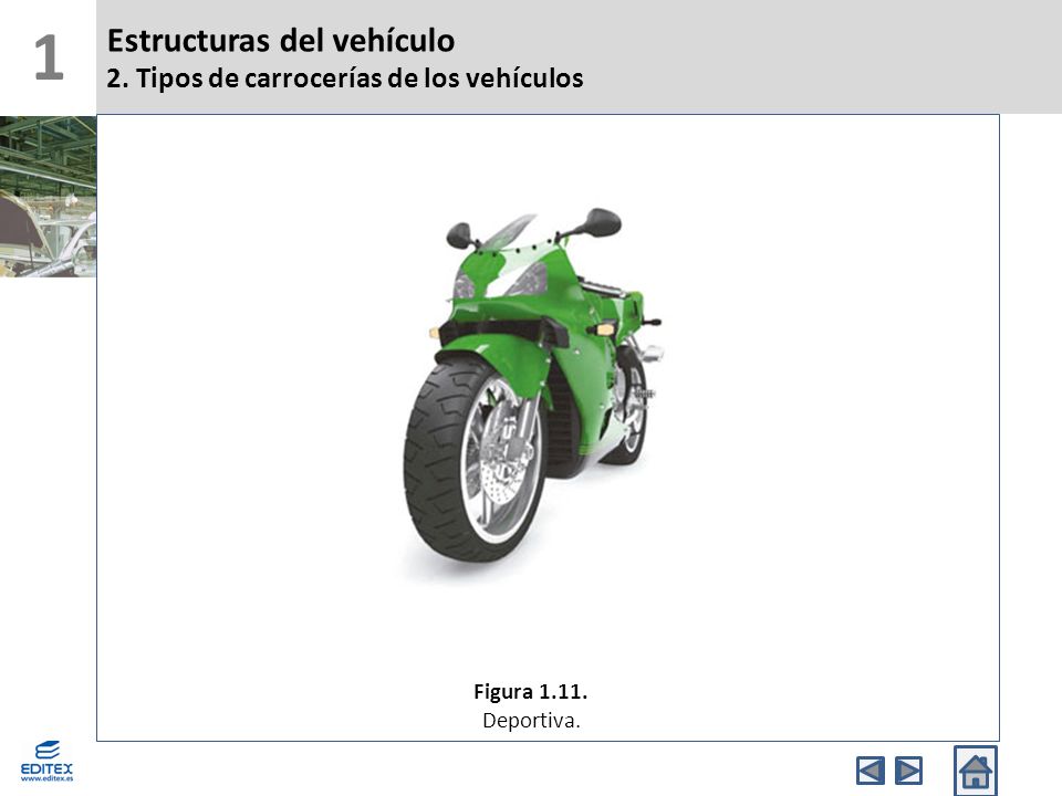 1 Estructuras del vehículo 2. Tipos de carrocerías de los vehículos
