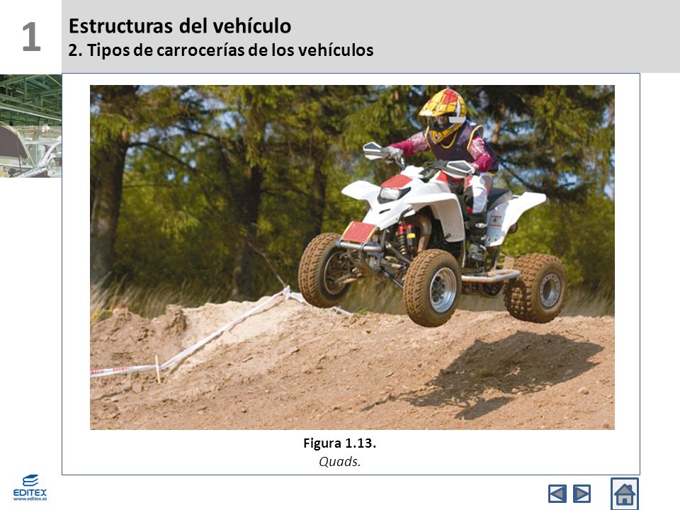 1 Estructuras del vehículo 2. Tipos de carrocerías de los vehículos