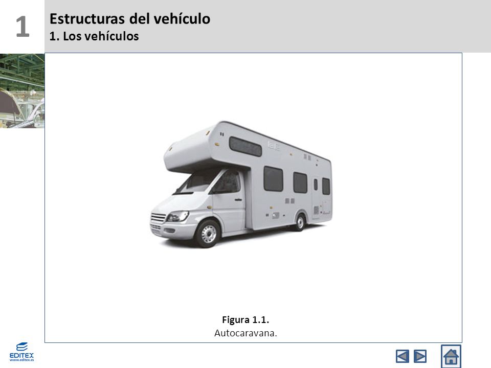 1 Estructuras del vehículo 1. Los vehículos Figura 1.1. Autocaravana.