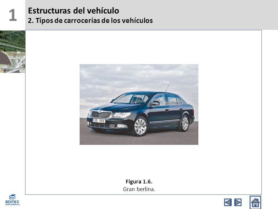 1 Estructuras del vehículo 2. Tipos de carrocerías de los vehículos