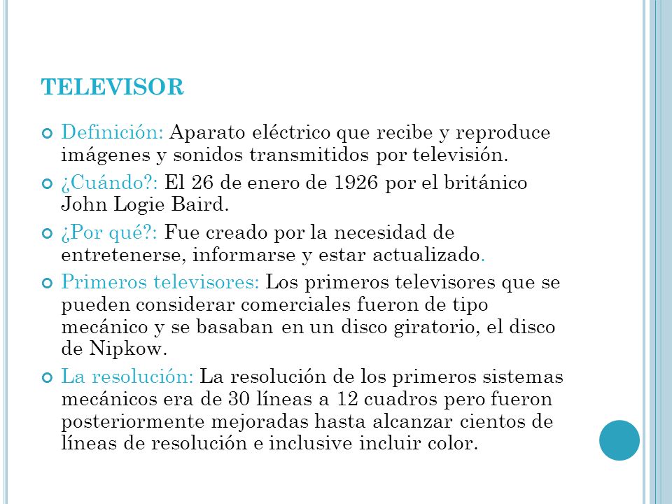televisor Definición: Aparato eléctrico que recibe y reproduce imágenes y sonidos transmitidos por televisión.