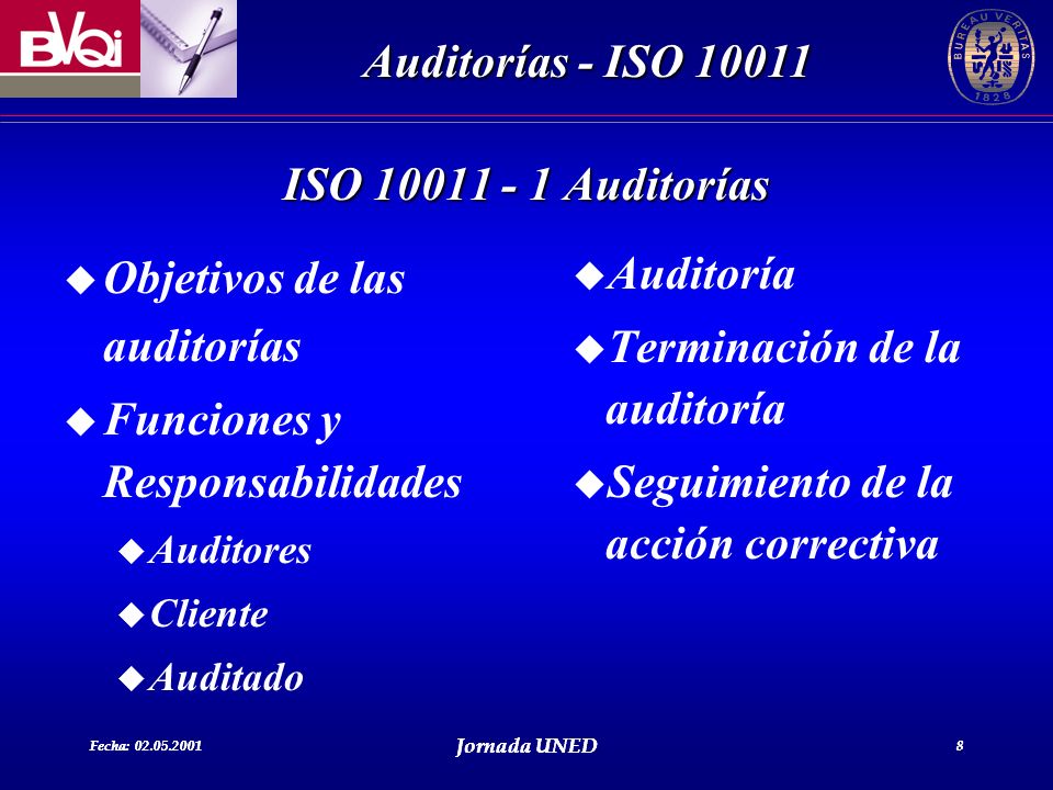 Objetivos de las auditorías Funciones y Responsabilidades Auditoría