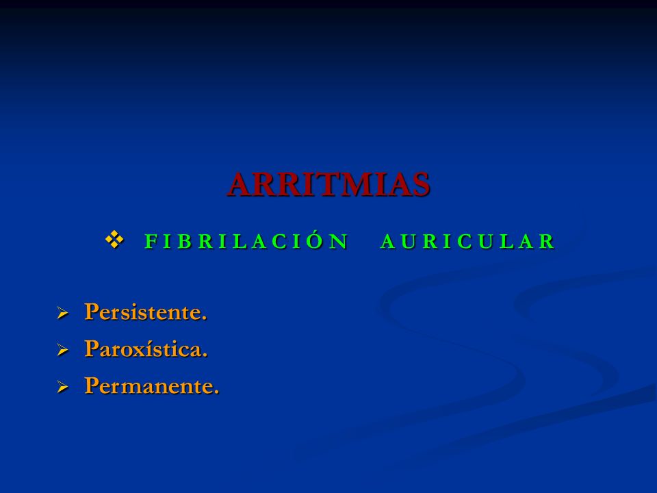 F I B R I L A C I Ó N A U R I C U L A R