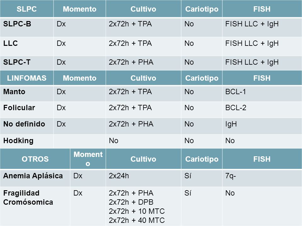 Fragilidad Cromósomica 2x72h + PHA 2x72h + DPB 2x72h + 10 MTC