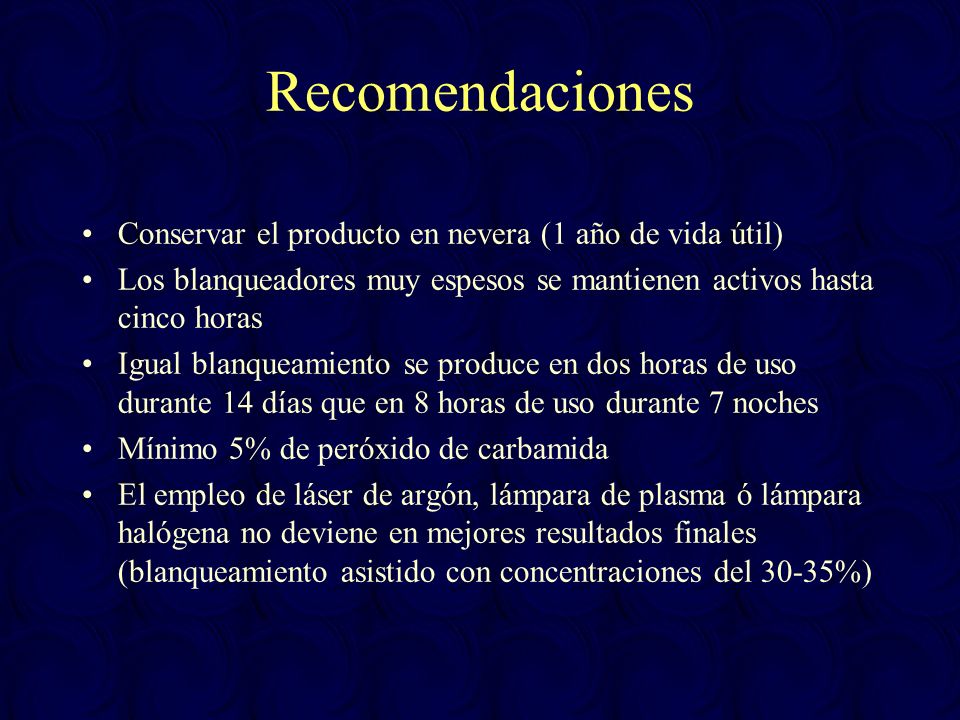Recomendaciones Conservar el producto en nevera (1 año de vida útil)