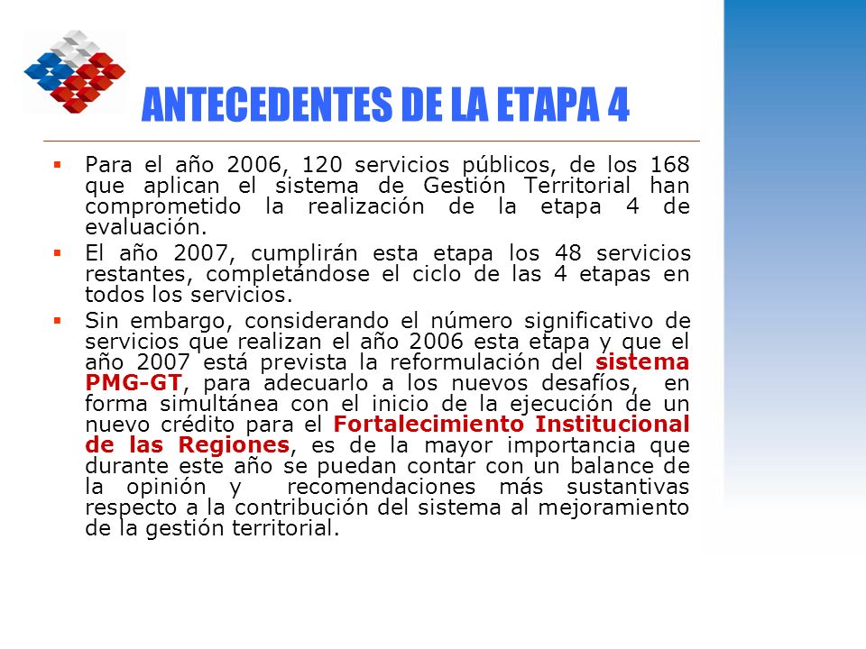 ANTECEDENTES DE LA ETAPA 4