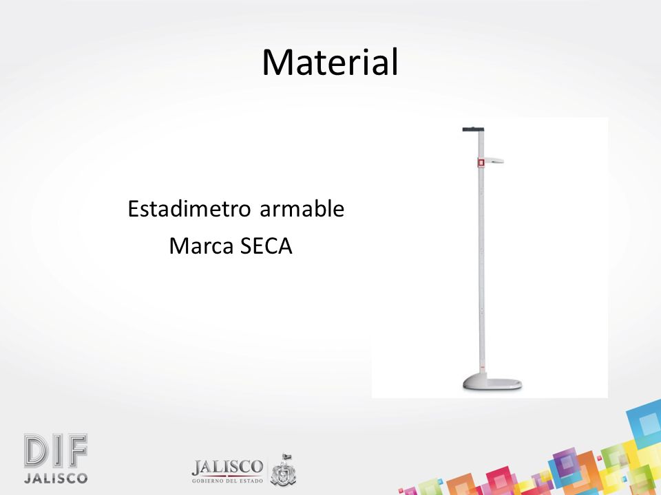 Material Estadimetro armable Marca SECA