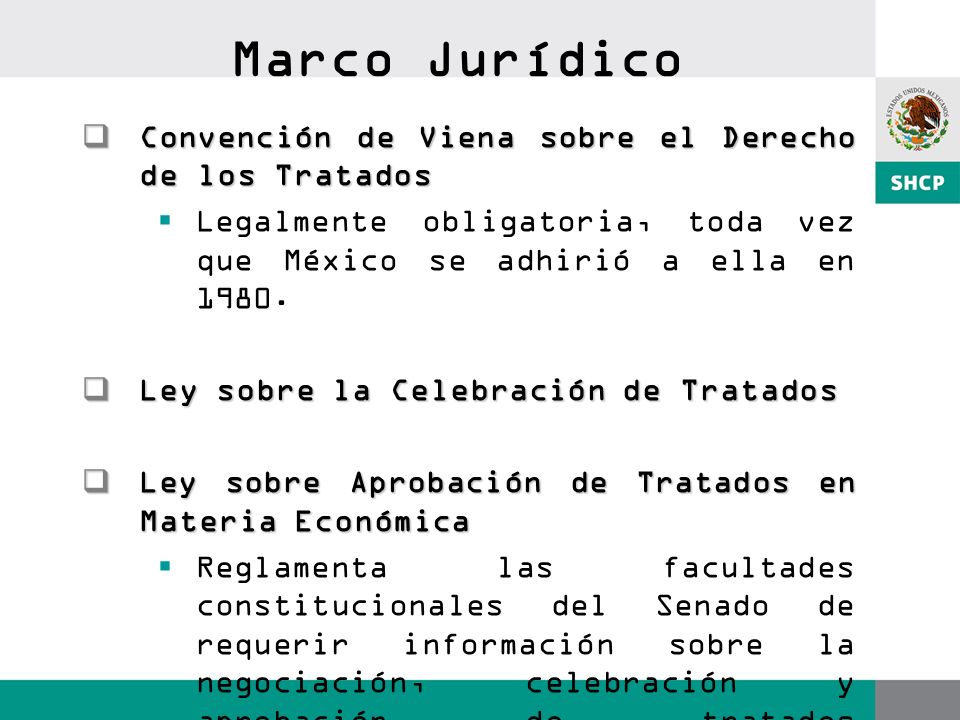 Marco Jurídico Convención de Viena sobre el Derecho de los Tratados