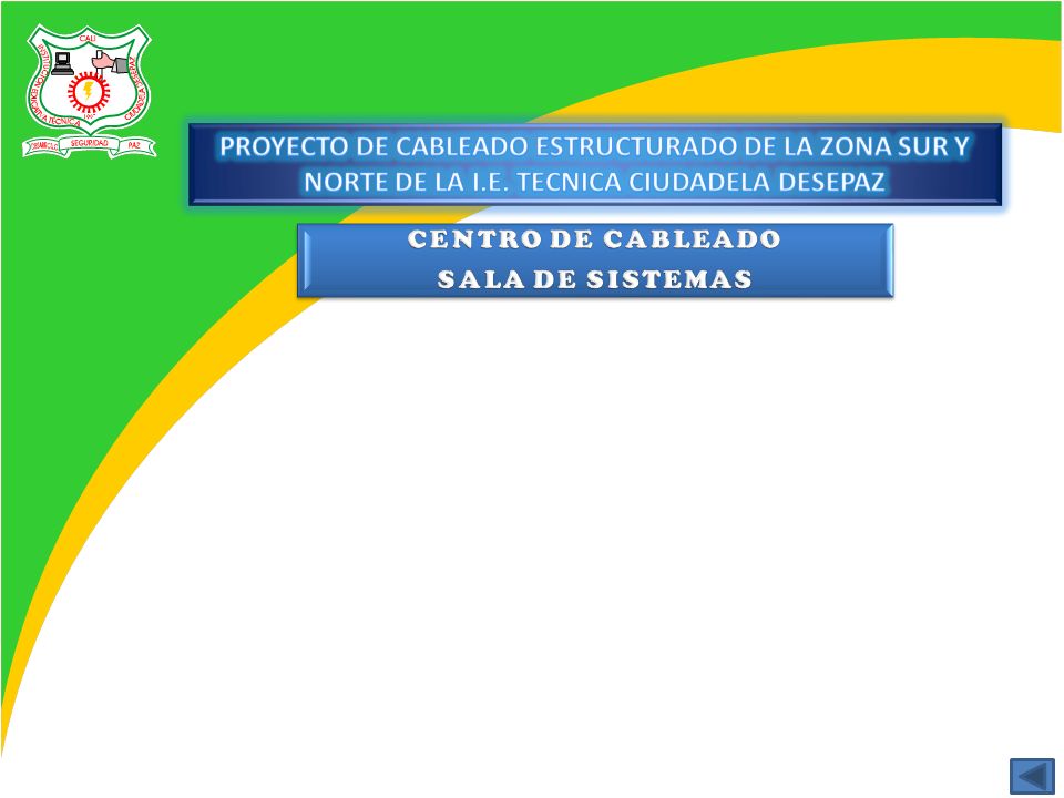 PROYECTO DE CABLEADO ESTRUCTURADO DE LA ZONA SUR Y NORTE DE LA I. E