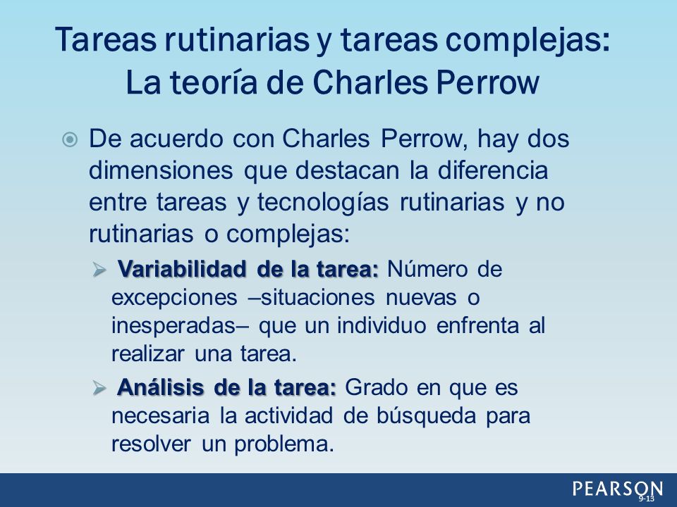 Tareas rutinarias y tareas complejas: La teoría de Charles Perrow