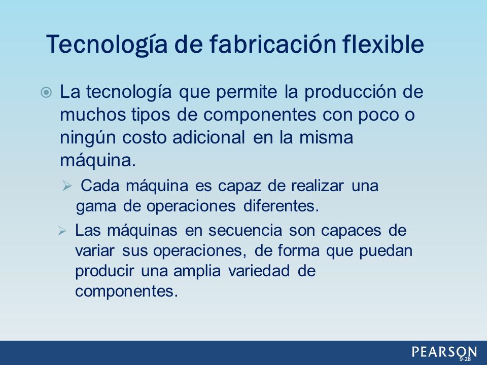 Tecnología de fabricación flexible