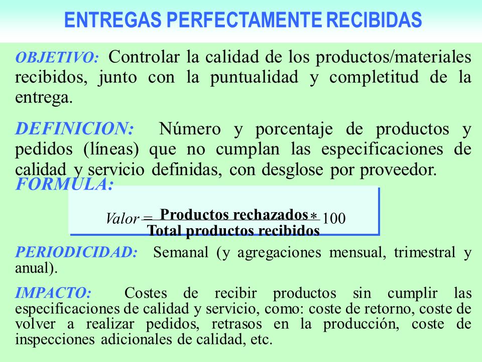 ENTREGAS PERFECTAMENTE RECIBIDAS