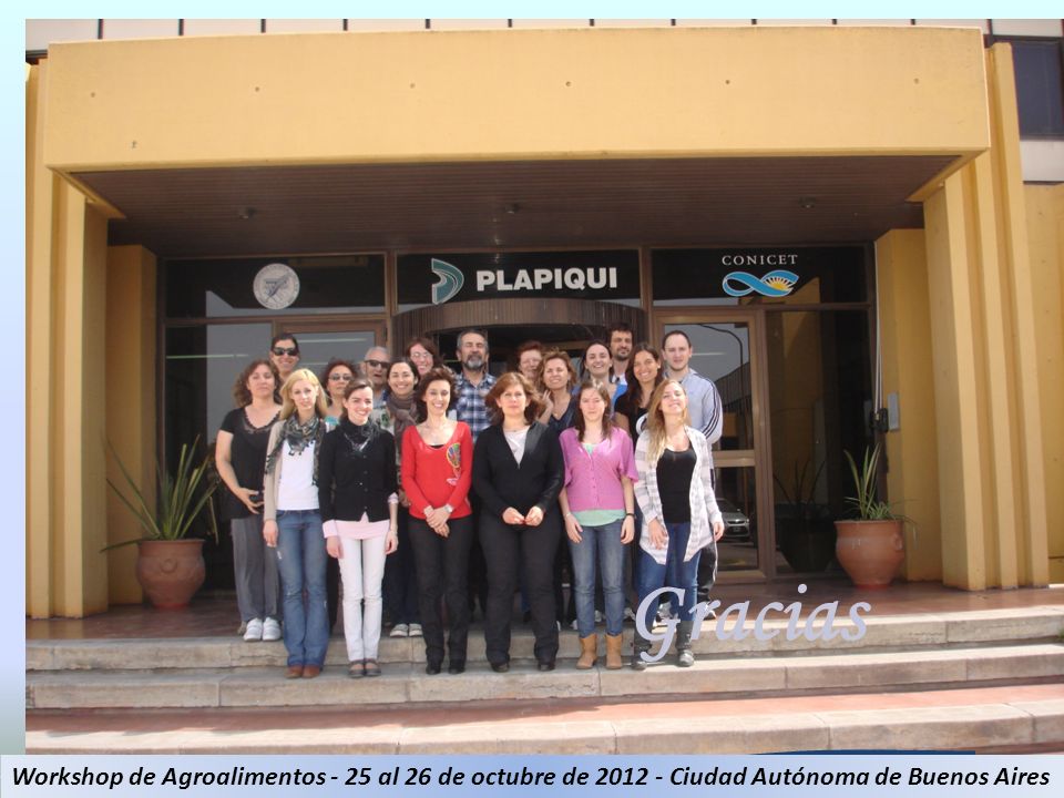 Gracias Workshop de Agroalimentos - 25 al 26 de octubre de Ciudad Autónoma de Buenos Aires