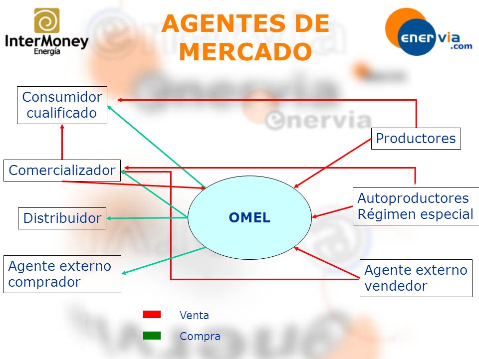 AGENTES DE MERCADO Consumidor cualificado Productores Comercializador