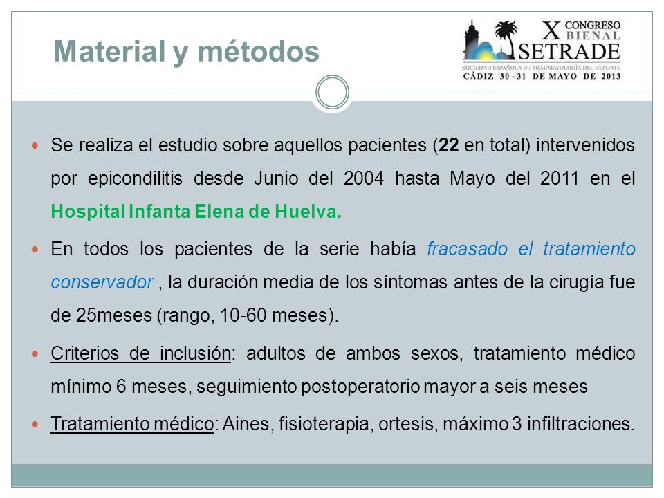 Material y métodos